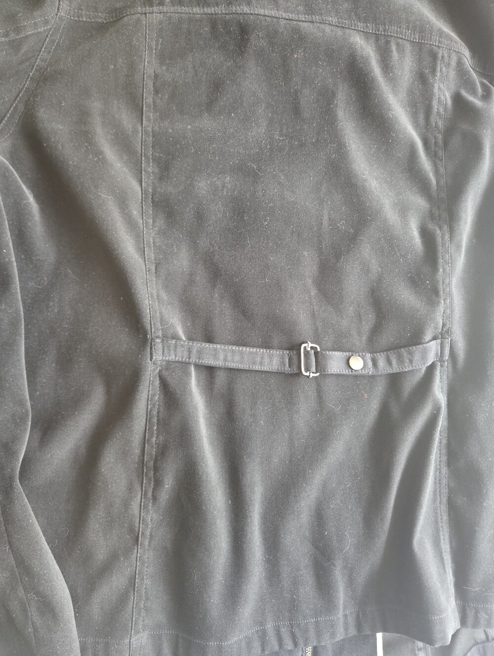 Optimum Nostalgia - Jacket Black Faux Suede Zip Up - Picture 9 of 13